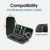 imageamCase Carrying Case for Nintendo Switch 2 79 2025  Protective Hard Shell Portable Travel Carrying Case Pouch for Switch Console and Accessories BlackGreen