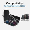 imageamCase Carrying Case for Nintendo Switch 2 79 2025  Protective Hard Shell Portable Travel Carrying Case Pouch for Switch Console and Accessories BlackBlack