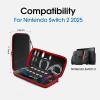 imageamCase Carrying Case for Nintendo Switch 2 79 2025  Protective Hard Shell Portable Travel Carrying Case Pouch for Switch Console and Accessories BlackRed