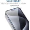 imageamFilm 2 Pack Magnetic OneTouch for iPhone 16eiPhone 14iPhone 1313 Pro 61quot Screen Protector Eco Friendly Indestructible 9H Tempered Glass 15 seconds AutoAlignment ampamp Ultra Fast Installation15P67