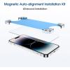imageamFilm 2 Pack Magnetic OneTouch for iPhone 16eiPhone 14iPhone 1313 Pro 61quot Screen Protector Eco Friendly Indestructible 9H Tempered Glass 15 seconds AutoAlignment ampamp Ultra Fast Installation14P67