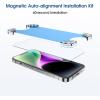 imageamFilm 2 Pack Magnetic OneTouch for iPhone 16eiPhone 14iPhone 1313 Pro 61quot Screen Protector Eco Friendly Indestructible 9H Tempered Glass 15 seconds AutoAlignment ampamp Ultra Fast Installation1467