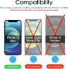 imageamFilm 2Pack OneTouch iPhone 12 Mini 54quot 2020 Screen Protector 9H Hardness Tempered Glass Easiest Installation Bubble Free and Case Friendly