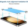 imageamFilm 3 Pack Magnetic OneTouch S23 Plus 66quot Screen Protector Eco Friendly ampamp Reduce Plastic Indestructible Ultra 9H Tempered Glass AutoAlignment ampamp Ultra Fast Installation