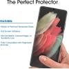 imageamFilm 3D Curved Screen Protector for Galaxy S21 Ultra 5G 68 Inch Fully Compatible with UltraSonic Fingerprint Scanner UV Gel Application Tempered Glass 2 Pack