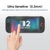 imageamFilm AutoAlignment OneTouch for Nintendo Switch OLED 70quot 2021 Matte Screen Protector Tempered Glass 30 seconds Installation Bubble Free Anti Glare Touch Sensitive Matte Finish 2 PackMatte