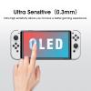 imageamFilm AutoAlignment OneTouch for Nintendo Switch OLED 70quot 2021 Matte Screen Protector Tempered Glass 30 seconds Installation Bubble Free Anti Glare Touch Sensitive Matte Finish 2 PackMatte