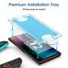 imageamFilm AutoAlignment OneTouch for Nintendo Switch OLED 70quot 2021 Matte Screen Protector Tempered Glass 30 seconds Installation Bubble Free Anti Glare Touch Sensitive Matte Finish 2 PackMatte