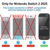 imageamFilm AutoAlignment OneTouch for Nintendo Switch OLED 70quot Screen Protector Tempered Glass 30 seconds Installation Bubble Free AntiScratch Touch Sensitive UltraClear 2 PackSWTCH279