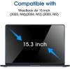 imageamFilm Designed for MacBook Air 15Inch M4 ChipM3 ChipM2 Chip 20232025 Released Tempered Glass Screen Protector Zero Bubbles9H Hardness AntiScratch AntiFingerprint 1 Pack153 inch
