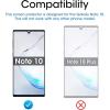 imageamFilm Glass Screen Protector for Galaxy Note 10 Tempered Glass 2019 Dot Matrix with Easy Installation Tray Not Compatible with The Fingerprint Scanner