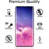 imageamFilm Glass Screen Protector for Galaxy S10 Not Compatible with the Fingerprint Scanner Tempered Glass Dot Matrix with Easy Installation Tray