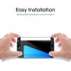 imageamFilm Glass Screen Protector for Galaxy S7 Tempered Glass Dot Matrix 3D Curved with Black Border