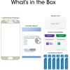 imageamFilm Glass Screen Protector for Galaxy S7 Tempered Glass Dot Matrix 3D Curved with Gold Border