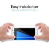 imageamFilm Glass Screen Protector for Galaxy S7 Tempered Glass Dot Matrix 3D Curved with White Border