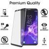 imageamFilm Glass Screen Protector for Galaxy S9 Samsung Galaxy S9 3D Curved Tempered Glass Dot Matrix with Easy Installation Tray Case Friendly Black Microfiber 1 Pack