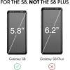 imageamFilm Glass Screen Protector for Samsung Galaxy S8 3D Curved Tempered Glass Dot Matrix with Easy Installation Tray Case Friendly Black