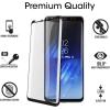 imageamFilm Glass Screen Protector for Samsung Galaxy S8 Plus 3D Curved Tempered Glass Dot Matrix with Easy Installation Tray Case Friendly Black 1 PackScreen Protector