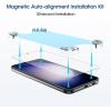 imageamFilm Magnetic Autoalignment OneTouch Tempered Glass Screen Protector  Camera Lens Protector for Samsung Galaxy S23 FE 64 Full Coverage Fingerprint ID Compatible Easy InstallationReusable