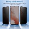 imageamFilm Privacy Screen Protector Samsung Galaxy S22 Plus 5g 66 inch Samsung Galaxy S22  5g 66 inch with 2 Pack Camera Lens Protector Fingerprint ID Compatible Easy Installation Hybrid 22 Pack