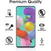 imageamFilm Screen Protector Glass for Galaxy A51 3 Pack with Easy Installation Handles