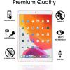imageamFilm Screen Protector for New iPad 9  iPad 8  iPad 7 Apple Pencil Compatible Tempered Glass 2 Pack