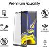 imageamFilm Screen Protector for Samsung Galaxy Note 9 Full Screen Coverage Screen Protector 3D Curved Tempered Glass Dot Matrix with Easy Installation Tray Black 2 Pack