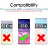 imageamFilm Ultra Screen Protector for Galaxy S10 UV Gel Application Tempered Glass Compatible with UltraSonic Fingerprint Scanner for Galaxy S10 2019 2 Pack