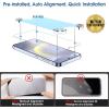 imageamFilm33 Pack AutoAlignment Magnetic OneTouch for Samsung Galaxy S24 Plus 67 Tempered Glass Screen Protector 3 Camera Lens Protector 30 Seconds Installation 9H Hardness Bubble Free Reusable