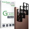 imageamFilm 3 Pack Camera Protector for Samsung Galaxy Note 20 Ultra RearFacing Camera Tempered Glass Screen Protector 3 Pack Black