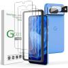 imageamFilm 31 Pack for Google Pixel 8A Screen Protector Tempered Glass Ultrasonic Fingerprint Compatible with Easy Installation Frame Anti Scratch Bubble Free Case Friendly