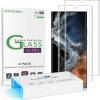 imageamFilm 3D Curved Tempered Glass for S22 Ultra Screen Protector Samsung Galaxy 5G 68 Inch Fully Compatible with UltraSonic Fingerprint Scanner and S Pen Upgraded Easier UV Gel Application2 Pack