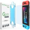 imageamFilm AutoAlignment OneTouch for Nintendo Switch OLED 70quot 2021 Matte Screen Protector Tempered Glass 30 seconds Installation Bubble Free Anti Glare Touch Sensitive Matte Finish 2 PackClear
