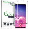 imageamFilm Glass Screen Protector for Galaxy S10 Not Compatible with the Fingerprint Scanner Tempered Glass Dot Matrix with Easy Installation Tray