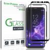 imageamFilm Glass Screen Protector for Galaxy S9 Samsung Galaxy S9 3D Curved Tempered Glass Dot Matrix with Easy Installation Tray Case Friendly Black Microfiber 1 Pack