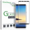 imageamFilm Glass Screen Protector for Samsung Galaxy Note 8 Full Screen Coverage 3D Curved Tempered Glass Dot Matrix with Easy Installation Tray Black
