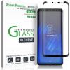 imageamFilm Glass Screen Protector for Samsung Galaxy S8 Plus 3D Curved Tempered Glass Dot Matrix with Easy Installation Tray Case Friendly Black 1 PackScreen Protector