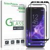 imageamFilm Glass Screen Protector for Samsung Galaxy S9 Plus 3D Curved Tempered Glass Dot Matrix with Easy Installation Tray Case Friendly Black