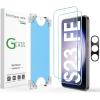 imageamFilm Magnetic Autoalignment OneTouch Tempered Glass Screen Protector  Camera Lens Protector for Samsung Galaxy S23 FE 64 Full Coverage Fingerprint ID Compatible Easy InstallationReusable