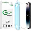 imageamFilm OneTouch Screen Protector for iPhone 12 Pro Max 67quot 2020 with Easy Installation Kit Tempered Glass 2 PackIPH14 Pro67