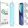 imageamFilm Screen Protector OneTouch Compatible with iPhone 13 iPhone 13 Pro 61quot 2021 Tempered Glass and Camera Lens Protector Edge to Edge Full Coverage Easy Installation Kit Plastic 22 Pack