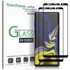 imageamFilm Screen Protector for Samsung Galaxy Note 9 Full Screen Coverage Screen Protector 3D Curved Tempered Glass Dot Matrix with Easy Installation Tray Black 2 Pack