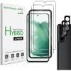 imageamFilm Screen Protector for Samsung Galaxy S22 5G 61 Inch 100 Fingerprint ID Compatible with Tempered Glass Camera Lens Protector and Easy Installation Tray HD Clear Hybrid Film 22 Pack