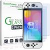 imageamFilm Tempered Glass Screen Protector Compatible with Nintendo Switch OLED 70quot 2021 3Pack