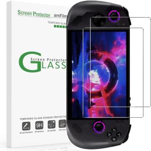 imageamFilm 2 Pack Upgrade Version Screen Protector for Lenovo Legion Go Handheld 2023 Tempered Glass 88 inch Full Coverage Transparent Ultra HD AntiScratch AntiFingerprintLegion Go S80