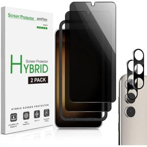 imageamFilm 22 Pack Samsung Galaxy S23S23 Plus 66 Privacy Screen Protector with Camera Lens Protector Anti Spy Hybrid Film Fingerprint ID Compatible Easy to Installation