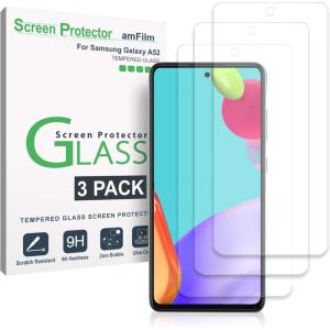 imageamFilm 3 Pack Tempered Glass Screen Protector Compatible with Samsung Galaxy A16 5G 67quot with Easy Installation Kit Case Friendly BubblesFreeA5365