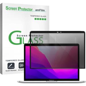 imageamFilm Designed for MacBook Air 15Inch M4 ChipM3 ChipM2 Chip 20232025 Released Tempered Glass Screen Protector Zero Bubbles9H Hardness AntiScratch AntiFingerprint 1 PackPrivacy 133 inch