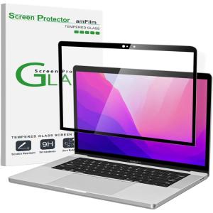 imageamFilm Designed for MacBook Air 15Inch M4 ChipM3 ChipM2 Chip 20232025 Released Tempered Glass Screen Protector Zero Bubbles9H Hardness AntiScratch AntiFingerprint 1 Pack133 inch