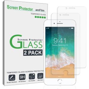 imageamFilm Essential Screen Protector for Apple iPhone SE 3 SE2 iPhone 8 iPhone 7 iPhone 6S iPhone 6 47quot Premium 9H Tempered Glass AntiScratch HDClear and TouchSensitive Case Friendly 2 PackiPhone 66S 47 inch